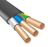 Кабель ВВГнг 3х1,5пл (ГОСТ) (РЭК-PRYSMIAN) силовой, черный, медный, плоский, негорючий дв, изол, ПВХ