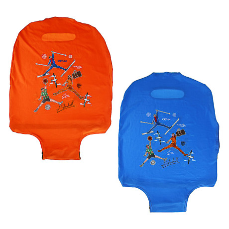 Рыжий Travel Чехол для чемодана cabin size 18-21 дюйм, размер S, 2 дизайна