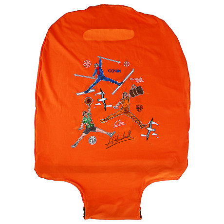 Рыжий Travel Чехол для чемодана cabin size 18-21 дюйм, размер S, 2 дизайна