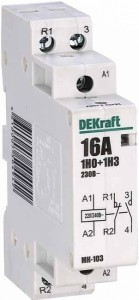DEKraft МК-103 контактор 16А Ue=230В 1НО+1НЗ 18051DEK (12!)