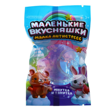 ИГРОЛЕНД Мялка антистресс "Маленькие вкусняшки", TPR, 5,5х3,2 см, 6 дизайнов