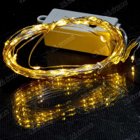 Гирлянда светодиодная НИТЬ ЖЕЛТЫЙ/ 10 метров, 100 лампочек/