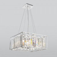 Bogate&#039;s св-к подвесной E14 6x60W 500х950 металл хром/хром/прозрачный Cella 312/6 a049112