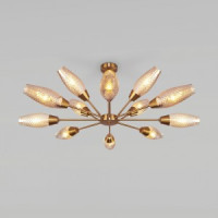 Eurosvet люстра E14 12x60W 980х0х550 металл янтарный/золотой/тонир Thalia 60140/12 a055496