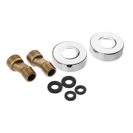 RAIN Смеситель для ванны Фианит, короткий излив, душ. набор, картридж 35мм, латунь, хром