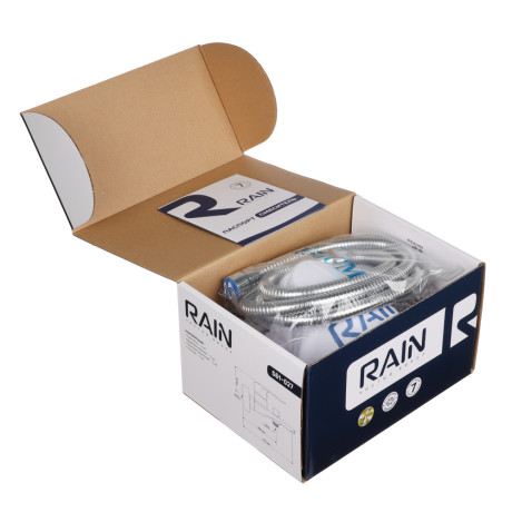 RAIN Смеситель для ванны Фианит, короткий излив, душ. набор, картридж 35мм, латунь, хром