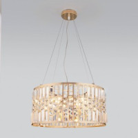 Eurosvet св-к подвесной E14 5x60W 500х0х1000 металл прозрачный/золотой Lory 10125/5 a054444