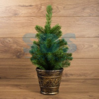 Елочка 45см в пластиковом горшке, Литая 533-334 Neon Night