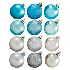 Набор шаров "Иней", 12 шт., 4 см Волшебная страна