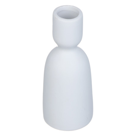 Подсвечник, 5,3х5,3х13,3см, керамика, цвет белый, арт.16