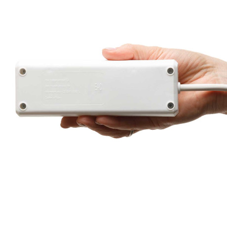 Удлинитель ПРЕМИУМ с КНОПКОЙ 2 гнезда 3 метра ПВС 3*0,75 с заземлением х30