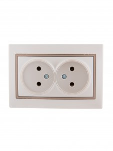 "Lezard Мира роз. СУ 2 мест. 16А перламутр с коричн. вставкой (керамика, корпус PC) 701-3031-128