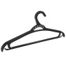 Вешалка для одежды пластик р. 48-50, цв. черный ХП