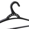 Вешалка для одежды пластик р. 48-50, цв. черный ХП