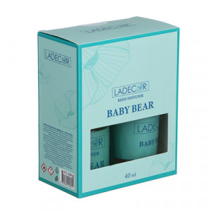 LADECOR Набор подарочный, диффузор + свеча, 40 мл (Freesia&amp;Pear/Baby Bear)