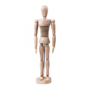 Манекен художественный гибкий BRAUBERG ART "CLASSIC", мужской, дерево, высота 30 см, 191293