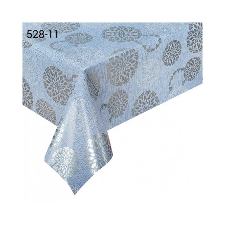 Клеенка н/о 135*20  ПЕРФЕКТ 528/11 (фантазия голуб.)Тверь