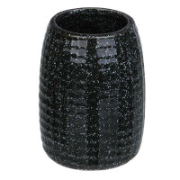 VETTA Стакан для ванной комнаты, керамика, 7x7x10 см, квадро, черный