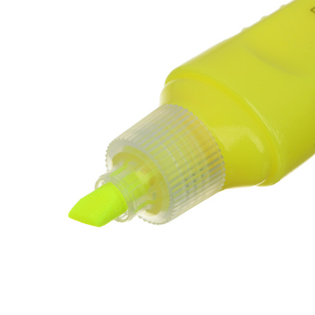 ClipStudio Набор маркеров-выделителей, 3 цвета, плоский корпус, скош. наконечник, ПВХ пенал