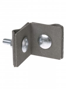 TDM Держатель фальцевый стальной зажим 45х45мм для прута 6-10мм, гор. цинк. SQ2402-3280