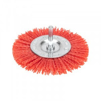 Щетка дисковая для дрели, нейлон пров с абразивным покрытием, 100мм KRANZ (цена за шт) KR-91-1233