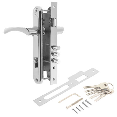 Замок врез 2223/70-CR  AVERS (хром) с ручками, личина-70мм  \10