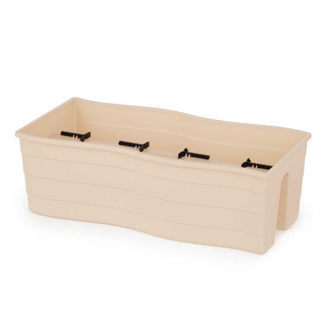 Кашпо на перила 58х28х20см Бежевый БШ8922 х5