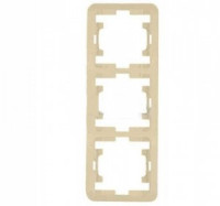Makel Mimoza рамка СУ 3 мест. крем. (верт.) 32033