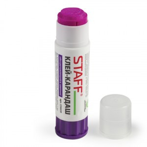 Клей-карандаш STAFF, 16 г, обесцвечивающийся, цветной, 226620