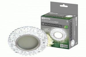 TDM Св-к св/д встр. СВ 03-09 MR16 50W G5.3 LED подсветка 3W зеркальный/хром SQ0359-0137