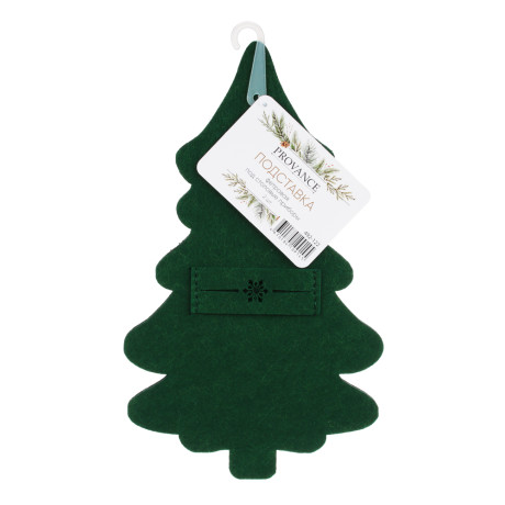 PROVANCE Асти Подставка фетровая под столовые приборы, 2шт в комплекте, 100% полиэстер, зеленый