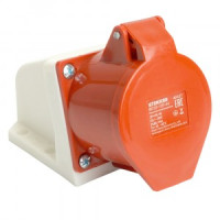 STEKKER силовая розетка CEE стационарная ST-125 3P+PE+N 32А 380В IP44, RST32-125-44 49437