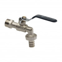 AQUALINK Кран шар. 1/2&quot; водоразборный, под шланг, рычаг, 1323