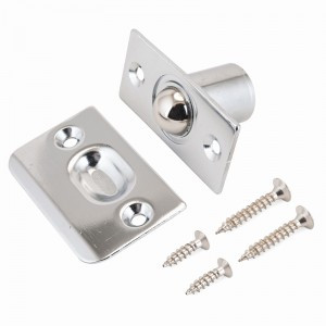 Фиксатор дверной Апекс R-0001 CR с/шариком хром (200,20)