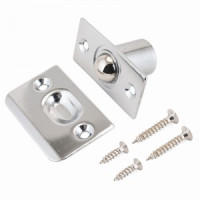 Фиксатор дверной Апекс R-0001 CR с/шариком хром (200,20)