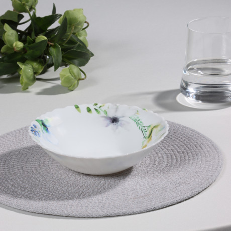 MILLIMI Шабер Салатник, опаловое стекло, 16.5см