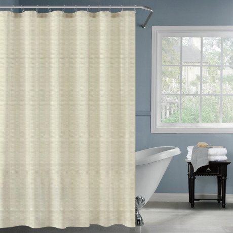 Штора для ванной 180х200см SWANNY, CREAM5, экрю, полиэстер, SWC-80-24-CRM