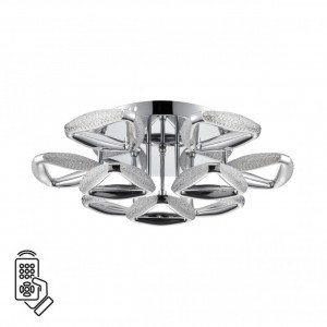 LUMION 8239/9CL LEDIO LN25 хром, мет./пластик люстра с ПДУ LED 120W 2K-4K-6K 220V RUANA