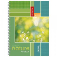 Тетрадь общая Attache,80л,клет,А4,спир,обл.мел.карт 15143