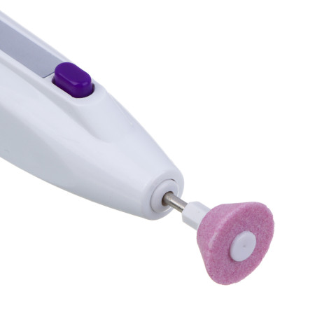 LEBEN Набор для маникюра, 1xАА не в компл., 5 насадок, 1 скорость