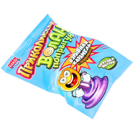 Взрывная карамель с игрушкой и татуировкой "Приколисты. Волан-попрыгун" 1г