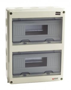 EKF бокс (корпус) пластик ЩРН-ПГ-24 (354х272х109) навесной IP65 pb65-n-pg-24