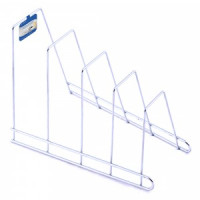 Подставка д/крышек и разд.досок, 26*15*19см (кратность 4шт!!!), сталь/хром провол AN52-105 Мультидом