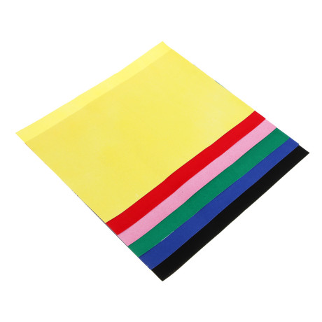 FLOMIK Бумага цветная бархатная, А4, 6 листов, 6 цветов
