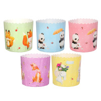 Набор форм пекарских бумажных (d90, h90 мм), 4 шт, арт hk19480