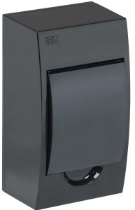 IEK KREPTA 3 корпус пластик. ЩРН-П- 4 мод. навесной ЧЕРНЫЙ IP41 MKP12-N-04-41-K02