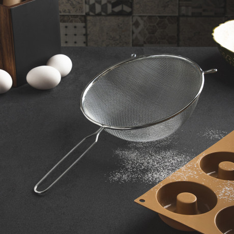 Сито с ободом и ручкой 20см FY-020