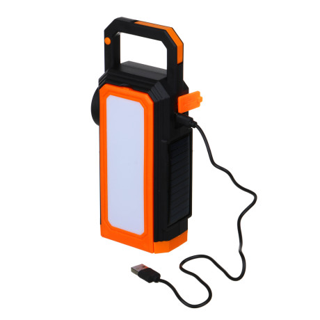 ЕРМАК Фонарь-светильник, 1 LED+42 SMD LED, 6 режимов, солнечная батарея, 1800мАч, 90х200х50 мм