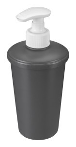 Диспенсер д/жидкого мыла"SCANDI" 83х83х180мм, 0,4л серый 435240711 Бытпласт