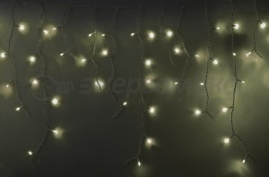 Гирл-бахрома Айсикл 240LED бел. 5,6х0,9/48нит.мерц.бел.кауч. IP67 соед. без б/п 255-266 Neon-Night